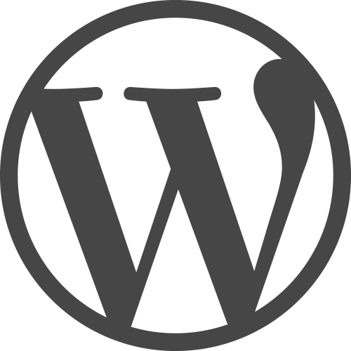 wordpress logo simplified BW